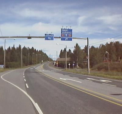 Eli Porin suunnasta Vaasaan
ajettaessa k��nnyt��n vasemmalle.